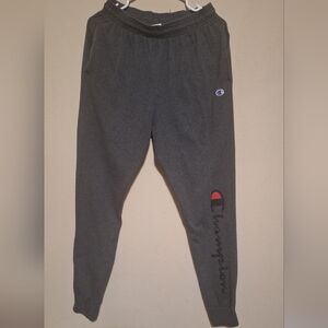 Champion Dark Gray Joggers with Logo